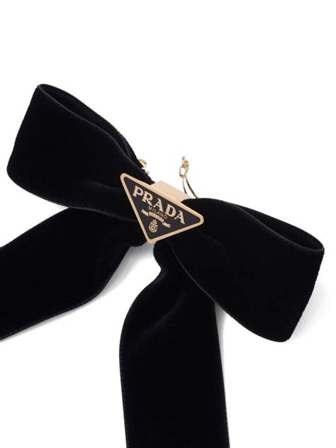 Velvet Hair Bow By Prada 